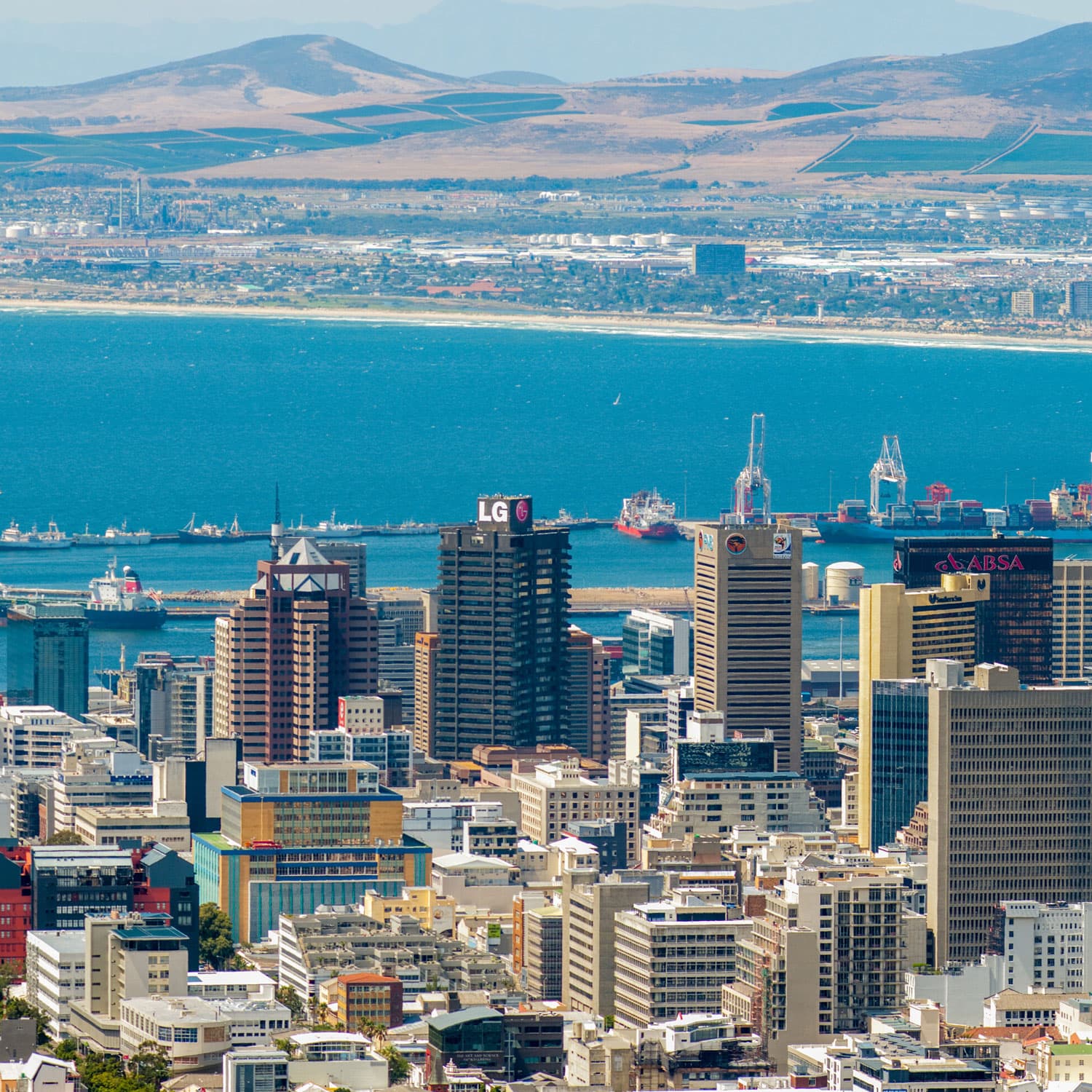 A vibrant city skyline with iconic landmarks and bustling streets, showcasing urban energy and charm